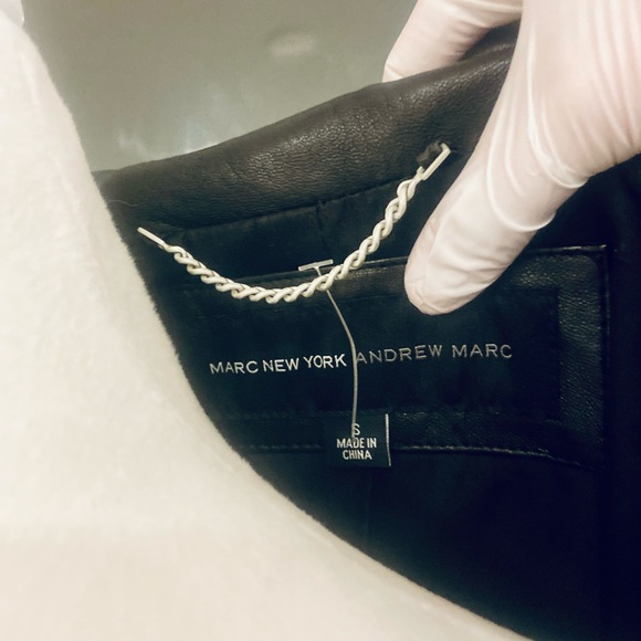 Marc New York Black Leather Jacket New Never Worn with Tags - Picture 7 of 9